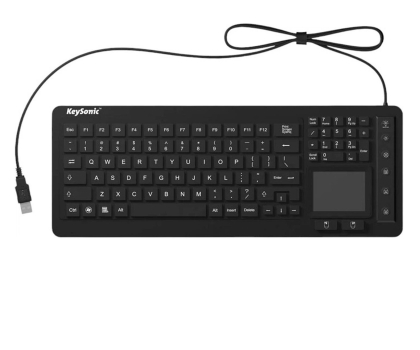 Klawiatura  przewodowa KEYSONIC KSK-6231 INEL wodoszczelna IP68, podświetlana, touchpad